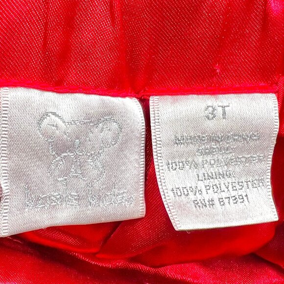 Koala Kids Pleated A-Line Skirt Flared Pull-On Tulle Glitter Red Bows Holiday 3T - Picture 13 of 13